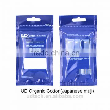 Youde UD japanese organic cotton for atomizer Japanese Muji organic cotton for e cigarette imported