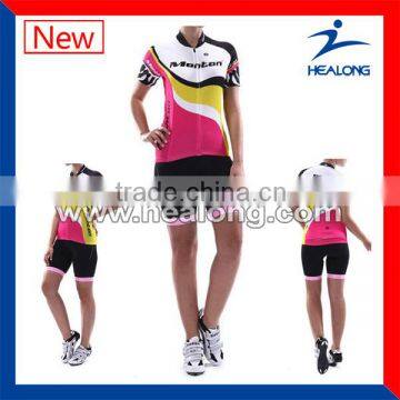 Custom Team Set Cycling Jersey Uniform Set Shirt For Women