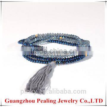  wholesale china import product tassel bracelet with seed beads stone