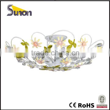 flower iron ceiling lamp wrought iron flowers ceiling lamp indoor country style ceiling lamp