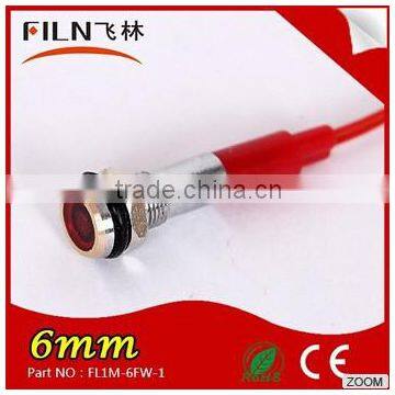 Filn 6mm 12v Argon Lamp Bulb Metal Laser Stage Light LED Indicator Light With Wire photo-2