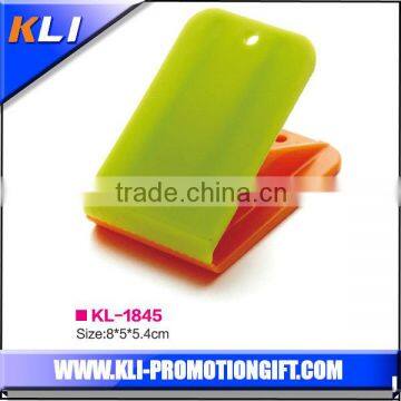 Clear plastic paper clip colored plastic clip