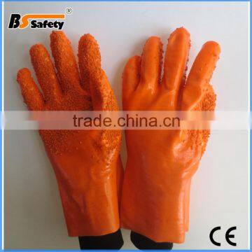 BSSAFETY China Supplier Cotton Liner Pvc Dotted Household Glove photo-2