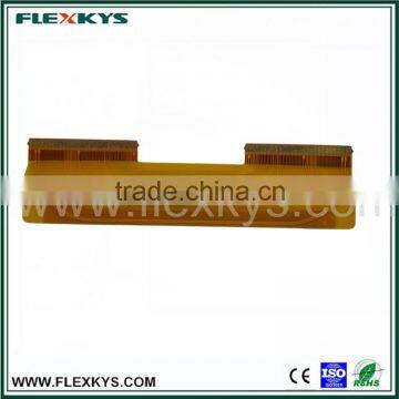 Yellow FPC flexible printed circuit LCD display cable with goldfinger
