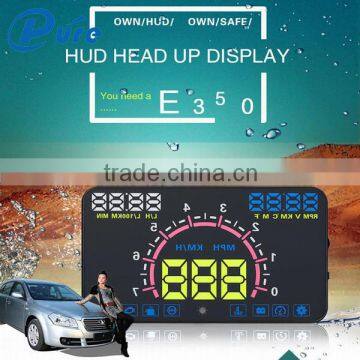 LED Digital OBD2 HUD E350 Head Up Display Car System Speedometer