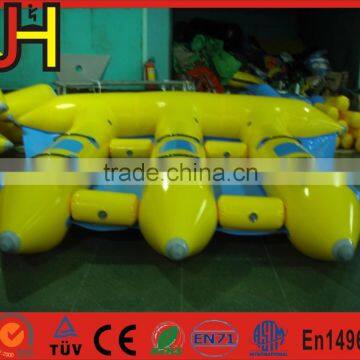 Hot Summer 6 Person Inflatable Flying Fish Banana Boat For Sale