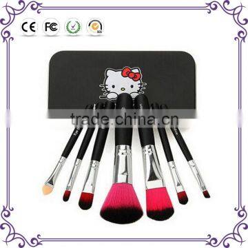 7pcs Newest makeup brushes professional synthetic hair hello kitty cosmetic makeup brushes