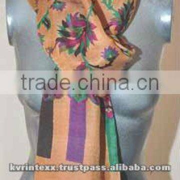 100% cotton Embroidery scarf