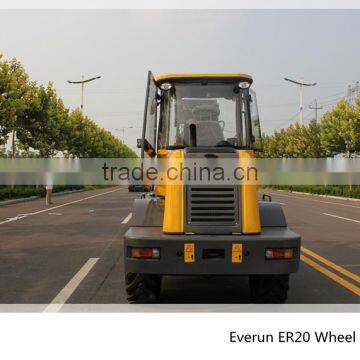 Qingdao Everun Mini Wheel Loader(2.0Ton),Construction Machinery,Articulated Loader With V Snow Blade photo-3