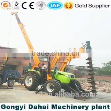 Electric Pole Erecting Crane & Digging Hole From DAHAI Factory photo-4