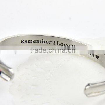 Hot Selling Women Gift Fashion Smart Message Stainless Steel Bracelet photo-3