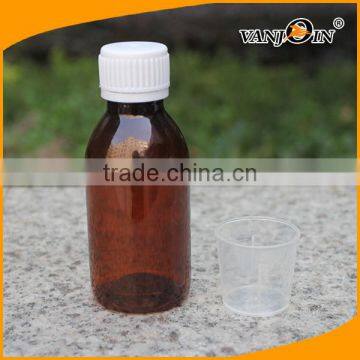 150ml Plastic Syrup Bottle For Medicine With White Tamper Proof Cap