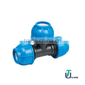 PP Tee coupling DIN 8076 / ISO 14236 (heavy)