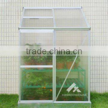 Hot sale aluminum lean-to greenhouse HX64312