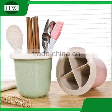 Multipurpose Eco Plastic Round Table Fork Knife Spoon Chopsticks Tableware Storage Case Bin Container Box photo-2