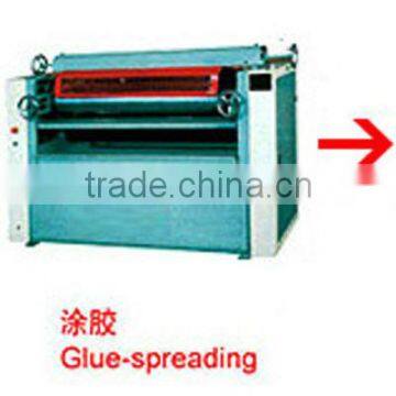 High frequency plywood production line/glue spreading machine