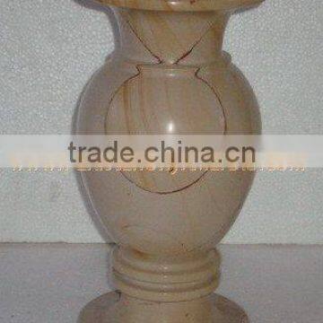 UNIQUE TEAKWOOD MARBLE PEDESTALS