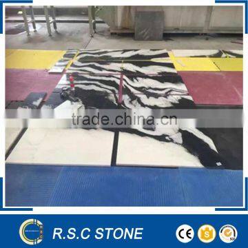 China panda marble tile zebra marble tile 60*60