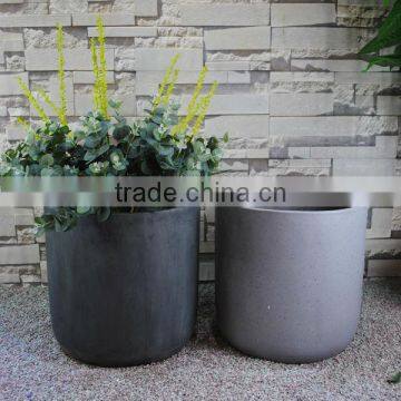 2015 New Styles Simple High Quality Round Cement Garden Pot