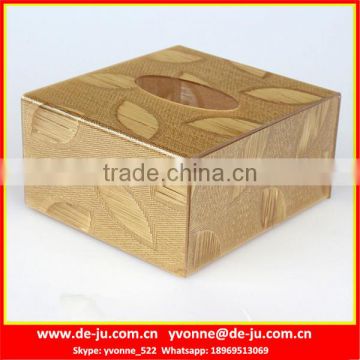 Square Dark Pattern Crystal Tissue Box