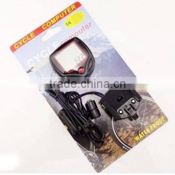 2015 Most Popular Promotion Multifunction Mountain Bike Waterproof Cycle Computer LCD Display Bicycle Computer photo-2