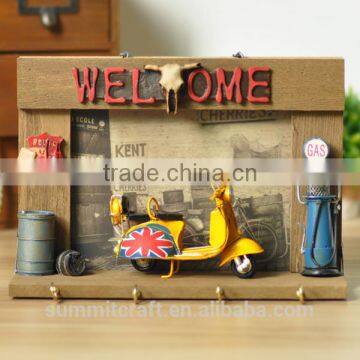 Metal Car Wall Decor Shabby Chic Wall Hanging Craft for Kids photo-6