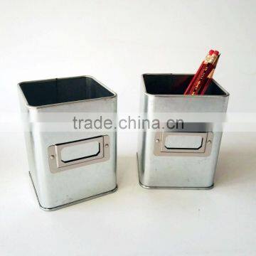 Organizer Office Desk Tidy Kids Pencils Storage Holder Metal Caddy Pen Container Basket photo-2