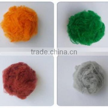 High quality 100% dope dyed pattern polyester staple fiber for spinning yarn 1.3D*38mm