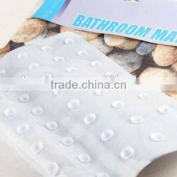 Rectangular PVC Anti-slip Bath Mat Covered With Color Printing Cloth/bathroom Mat photo-3