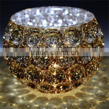 Elliptical Broken Silver Plating Glass Candle Warmer