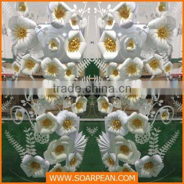 Wall Decoration Paper Flowering Shrubs Display Props