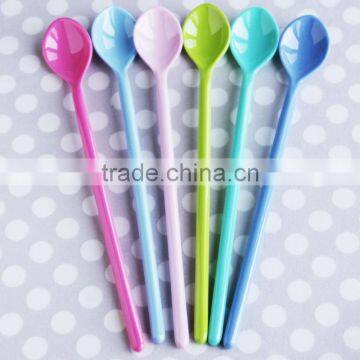 Long handle melamine mixing spoon