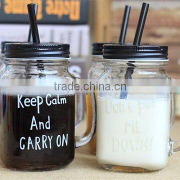 16oz Double Wall Cup With Lid and Straw Plastic Mug photo-4