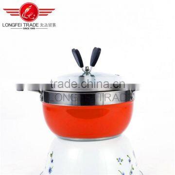 Special Design Economics Price Double Handle Stainless Steel Milk Cooking Pot photo-3