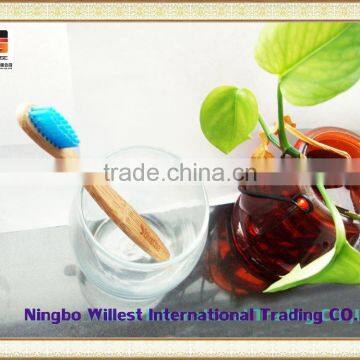 Blue Bristle Bamboo Toothbrush With Customize Logo photo-4