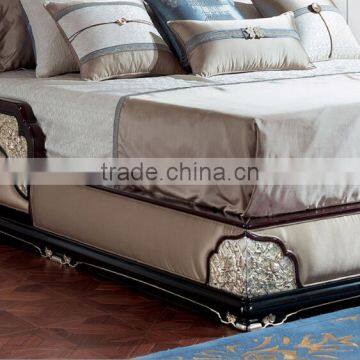BISINI New Classic Fabric Pattern Bed With Carving photo-4