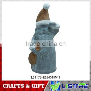 christmas craft santa claus figurine for home decoration