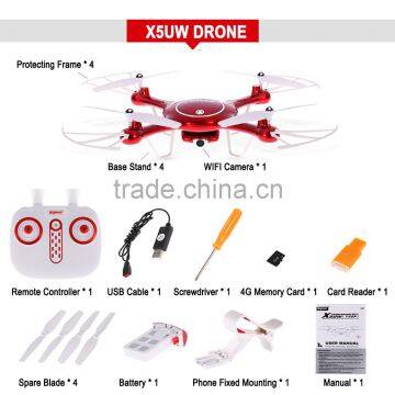 Newest 720P WIFI FPV 2MP HD Camera Helicopter Height Hold One Key Land 2.4G 4CH RC Quadcopter X5UC X5UW Drone SYMA photo-3