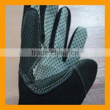 Best Price Anti Slip Palm Dotted Promotional Mechanic Safety Work Gloves Leather Working Gloves For Hand Protection