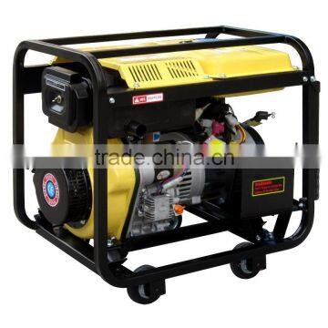 Open Type 2KW Electric Single Phase With 4wheels and Handle Diesel Generator With Welding Machine photo-5