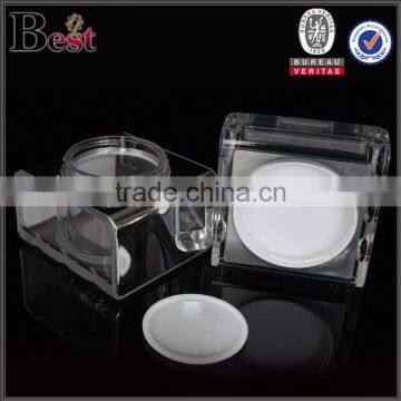 50g Square Double Wall Plastic Empty Cream Jars High Grade Cream Jar photo-3