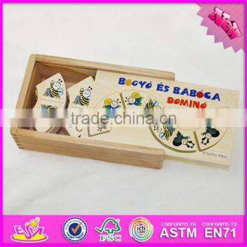 2016 Hot Sale Funny Children Wooden Domino Toy W15A063 photo-3