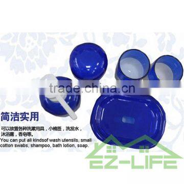 Best 5pcs High Quality Cool China Blue and White Bathroom Accessory Sets photo-3