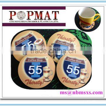 Customized Shape Logo Printed Rubber Furniture Coasters photo-4