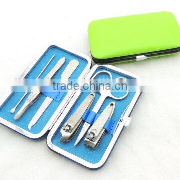 Promotional 6pcs manicure set in PU case