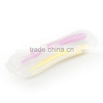 New Arrival Feeding Supplies BPA Free Silicone High Quality Baby Weaning Spoon, With Storage Case photo-4