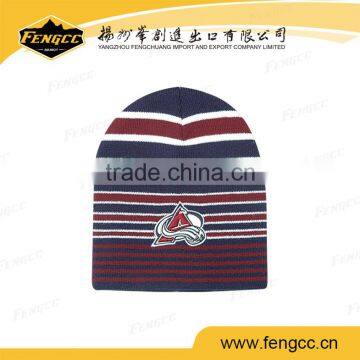 Jacquard Customized Football Team Embroidery Logo Knitted Hat photo-2
