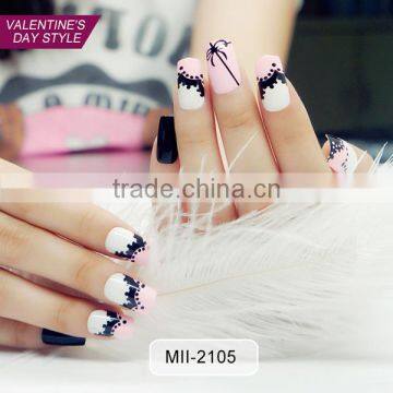 2017 Wholesale Valentine Love Design Fake Nail Art Design for Beauty photo-6