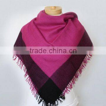 Best Selling Black-Fuschia Luxury Pashmina Scarf