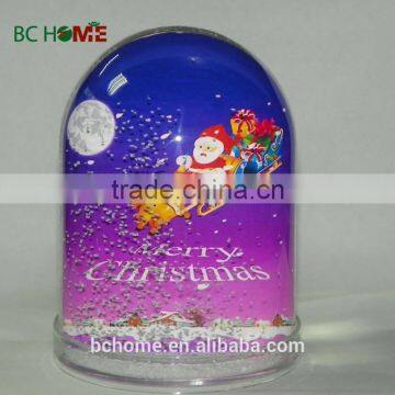 Merry christmas cards water globe picture insert